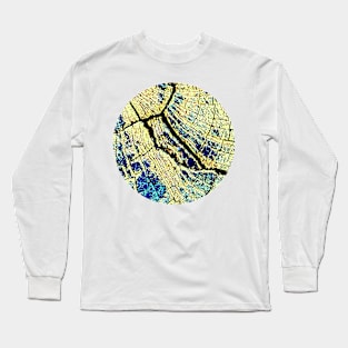 Golden Energetic Grid Long Sleeve T-Shirt